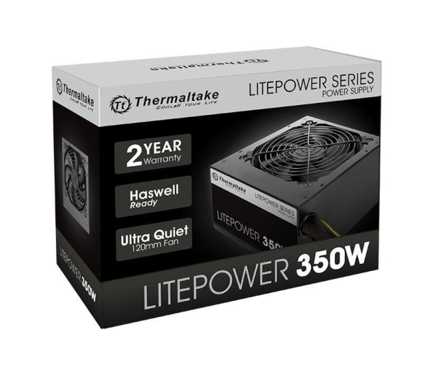 THERMALTAKE Litepower II Black 350W (Active PFC, 120mm) - 553028 - zdjęcie 5